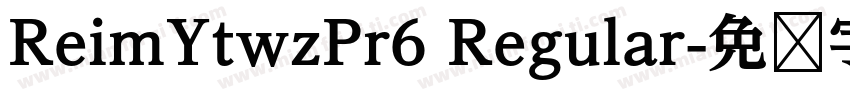 ReimYtwzPr6 Regular字体转换